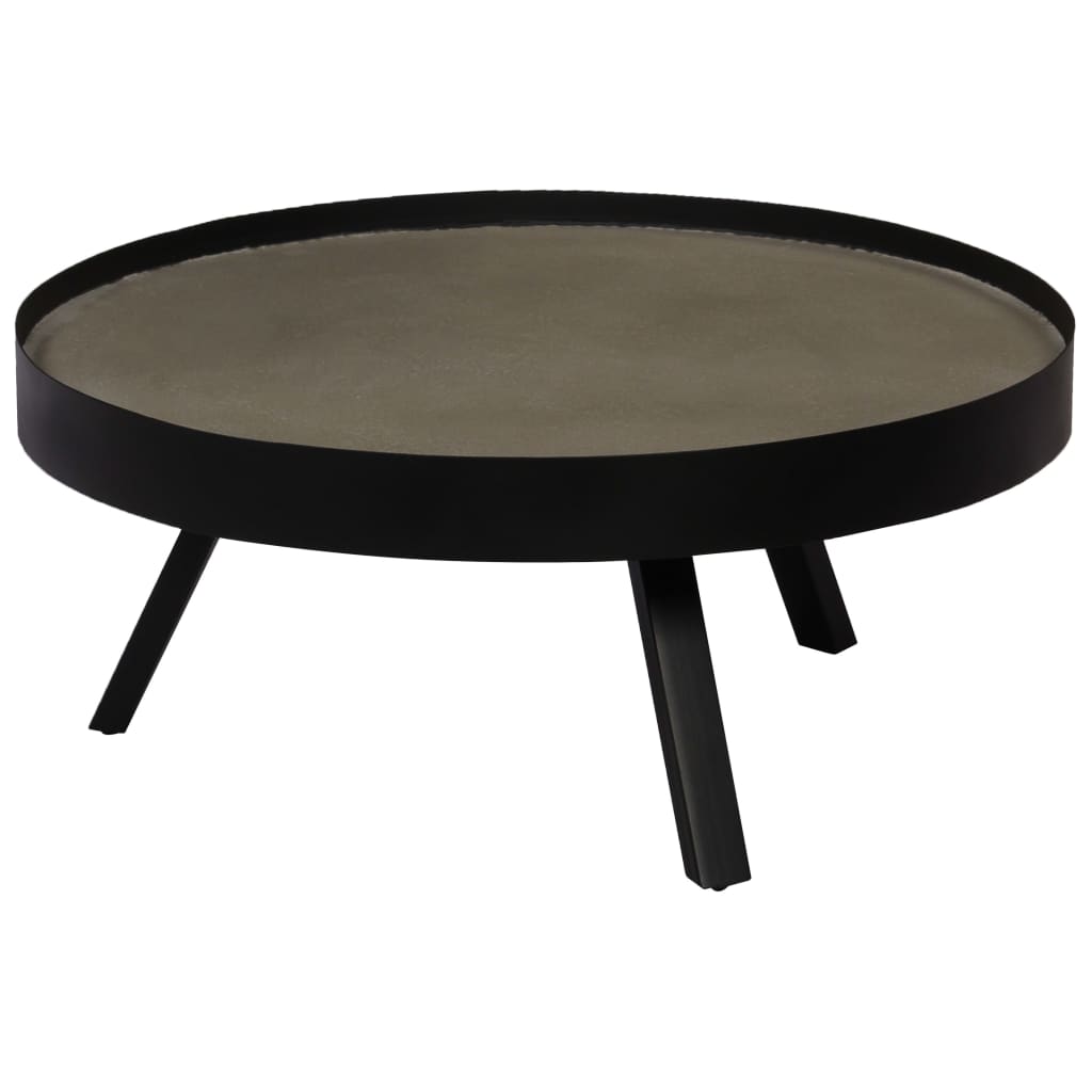 vidaXL Coffee Table Concrete Top 74x32 cm at Willow and Wine