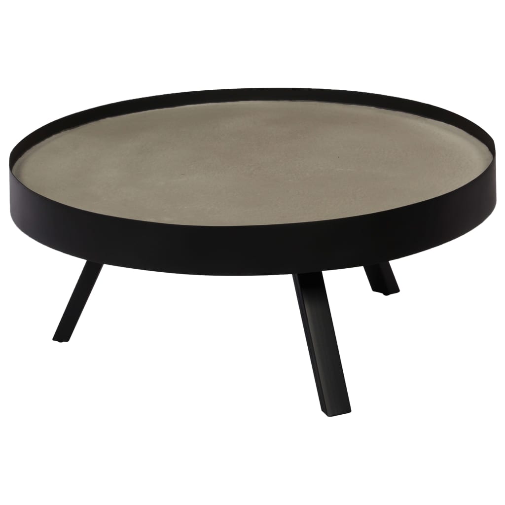 vidaXL Coffee Table Concrete Top 74x32 cm at Willow and Wine