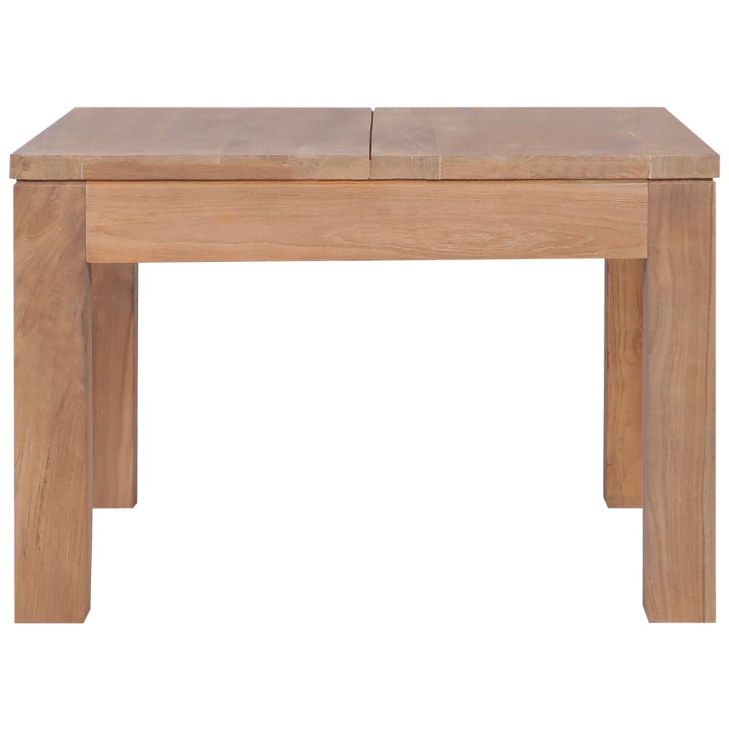 vidaXL Coffee Table Solid Teak Wood with Natural Finish 60x60x40 cm at Willow and Wine