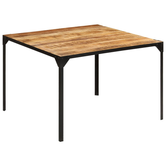 vidaXL Dining Table 110x110x76 cm Solid Wood Mango at Willow and Wine