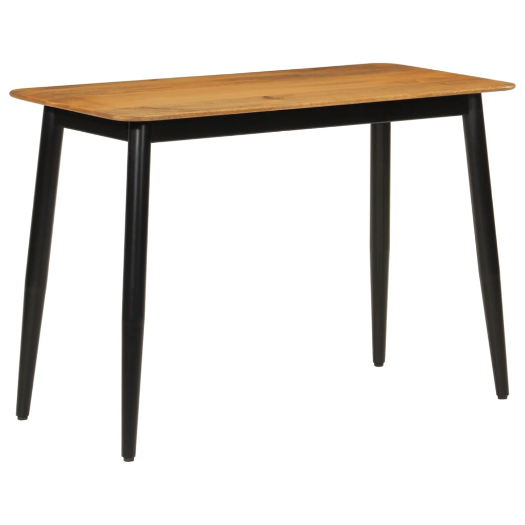 vidaXL Dining Table 112x52x76 cm Solid Wood Mango and Iron at Willow and Wine