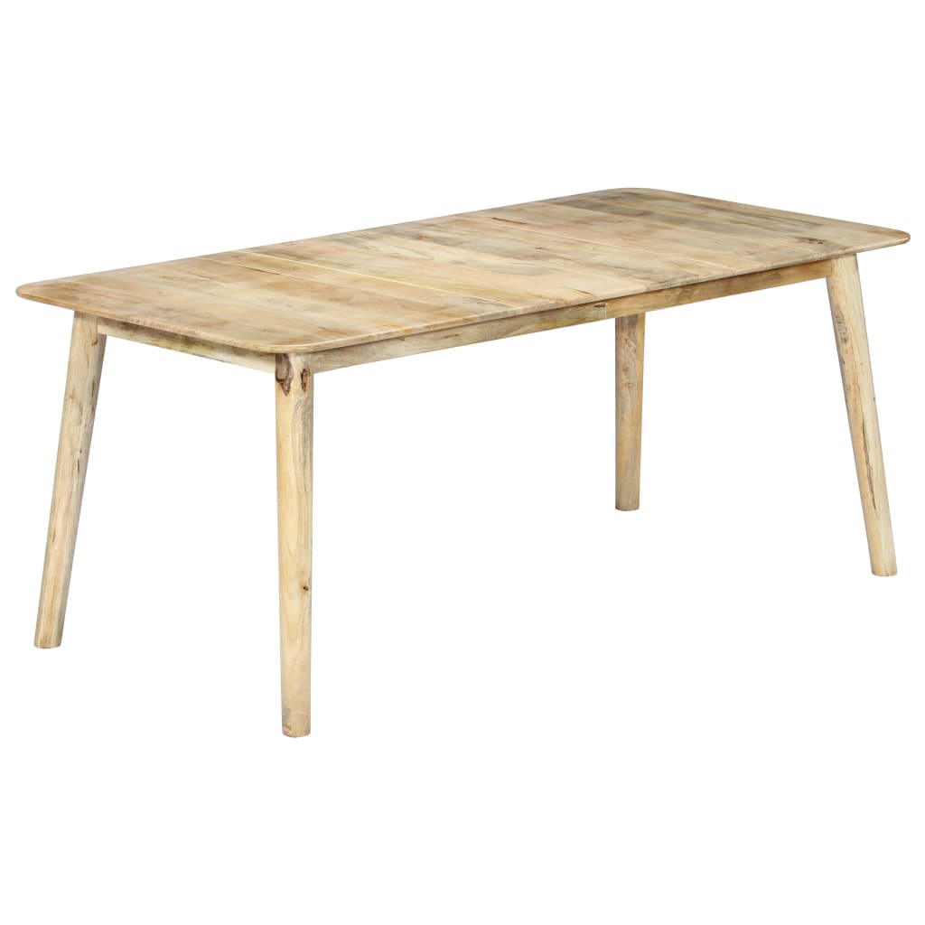 vidaXL Dining Table 112x52x76 cm Solid Wood Mango and Iron at Willow and Wine