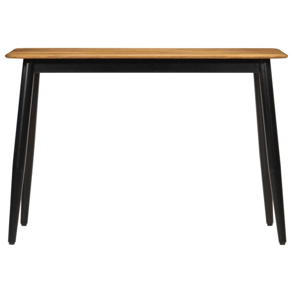 vidaXL Dining Table 112x52x76 cm Solid Wood Mango and Iron at Willow and Wine