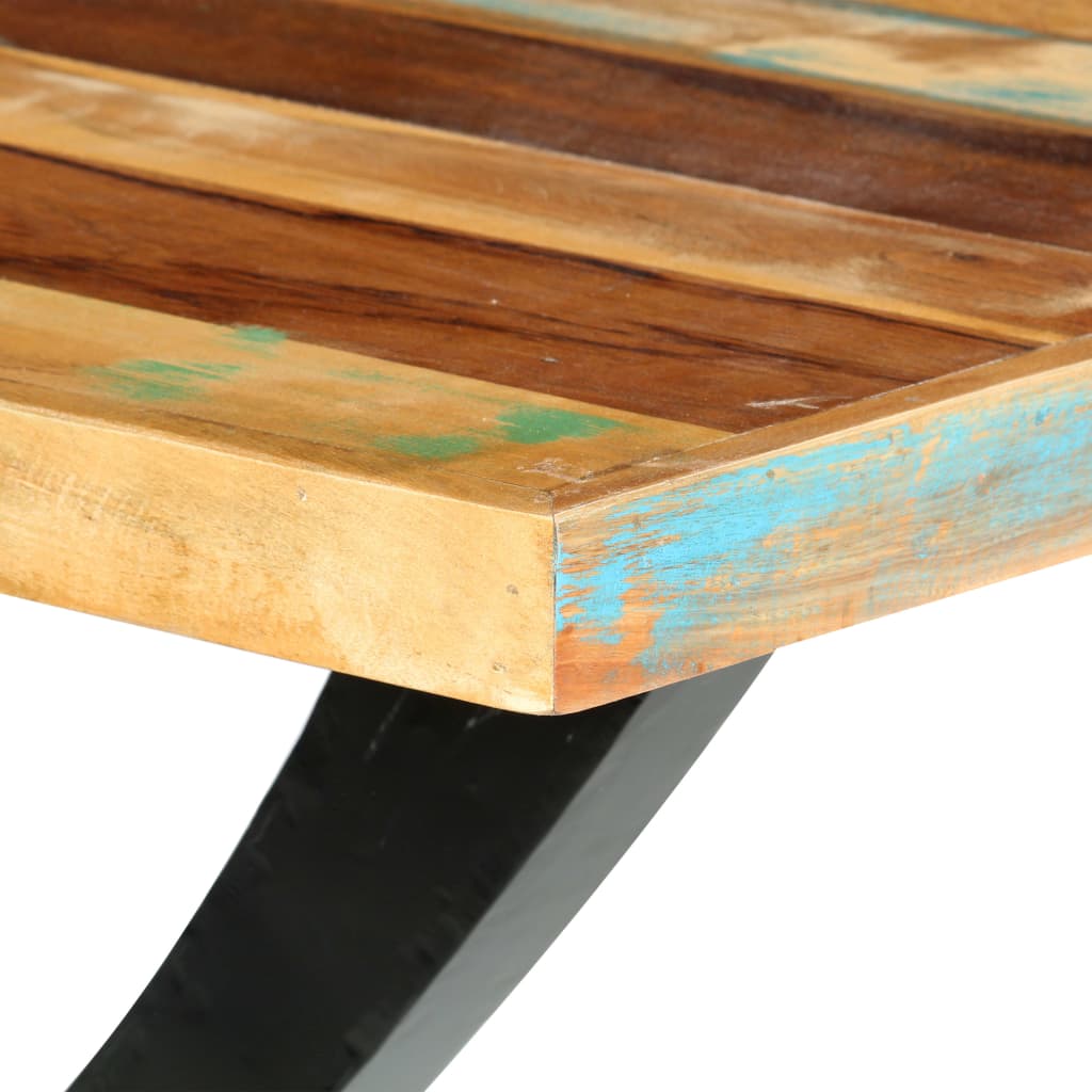 vidaXL Dining Table 180x90x76 cm Solid Reclaimed Wood at Willow and Wine