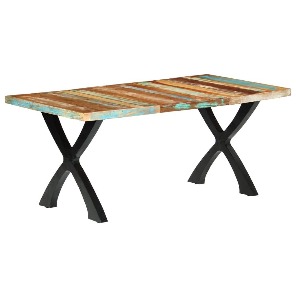 vidaXL Dining Table 180x90x76 cm Solid Reclaimed Wood at Willow and Wine