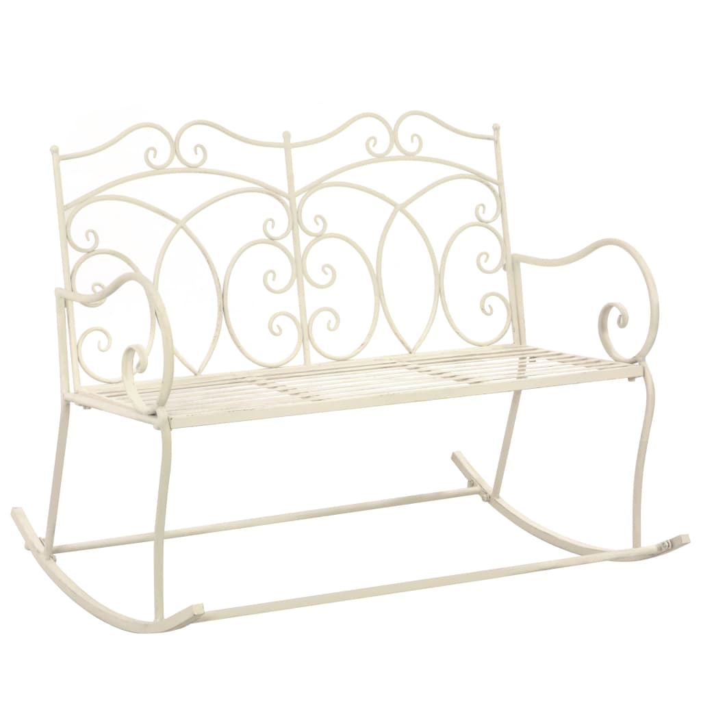 vidaXL Garden Bench 104 cm Iron Antique Brown at Willow and Wine