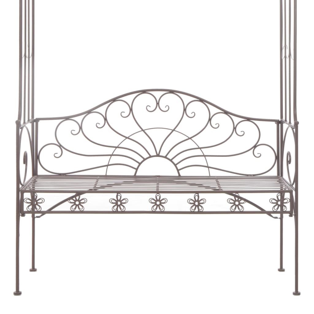 vidaXL Garden Bench 122 cm Iron Antique Brown at Willow and Wine