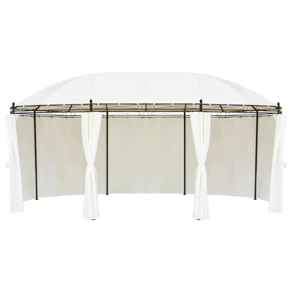 vidaXL Gazebo Cream White 530x350x265 cm at Willow and Wine