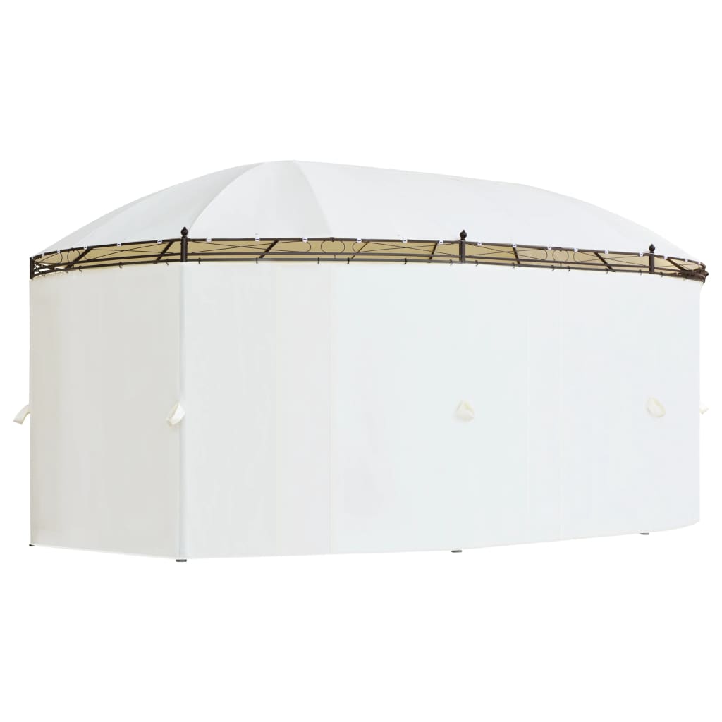 vidaXL Gazebo Cream White 530x350x265 cm at Willow and Wine