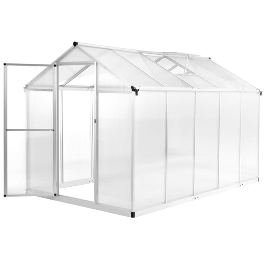 vidaXL Greenhouse Aluminium 302x190x195 cm 11.19 m³ at Willow and Wine