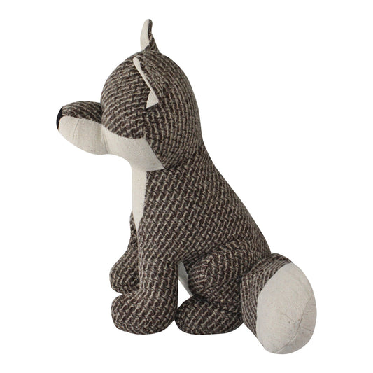 Brown Fabric Fox Doorstop Willow and Wine