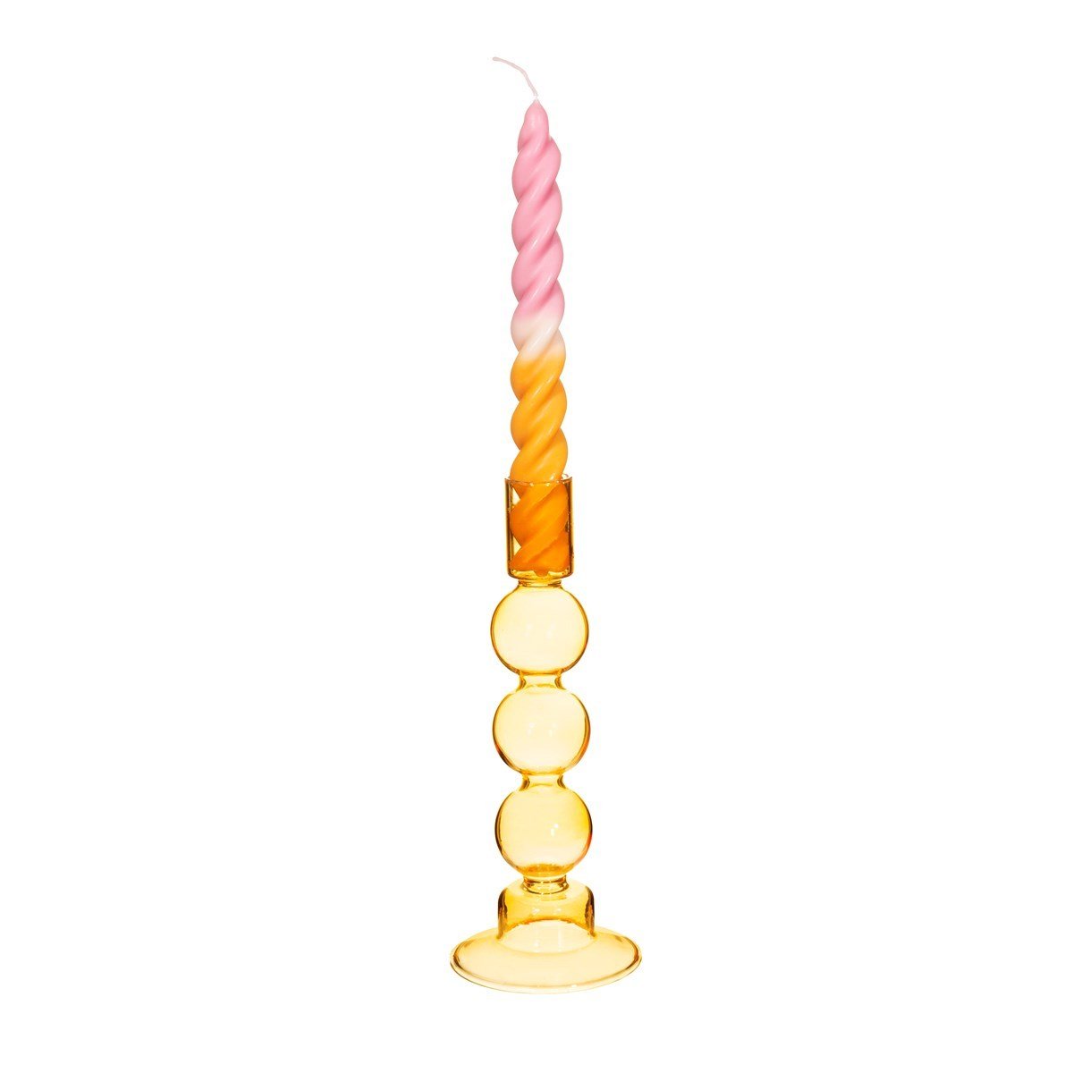 Bubble Candleholder Yellow Willow and Wine