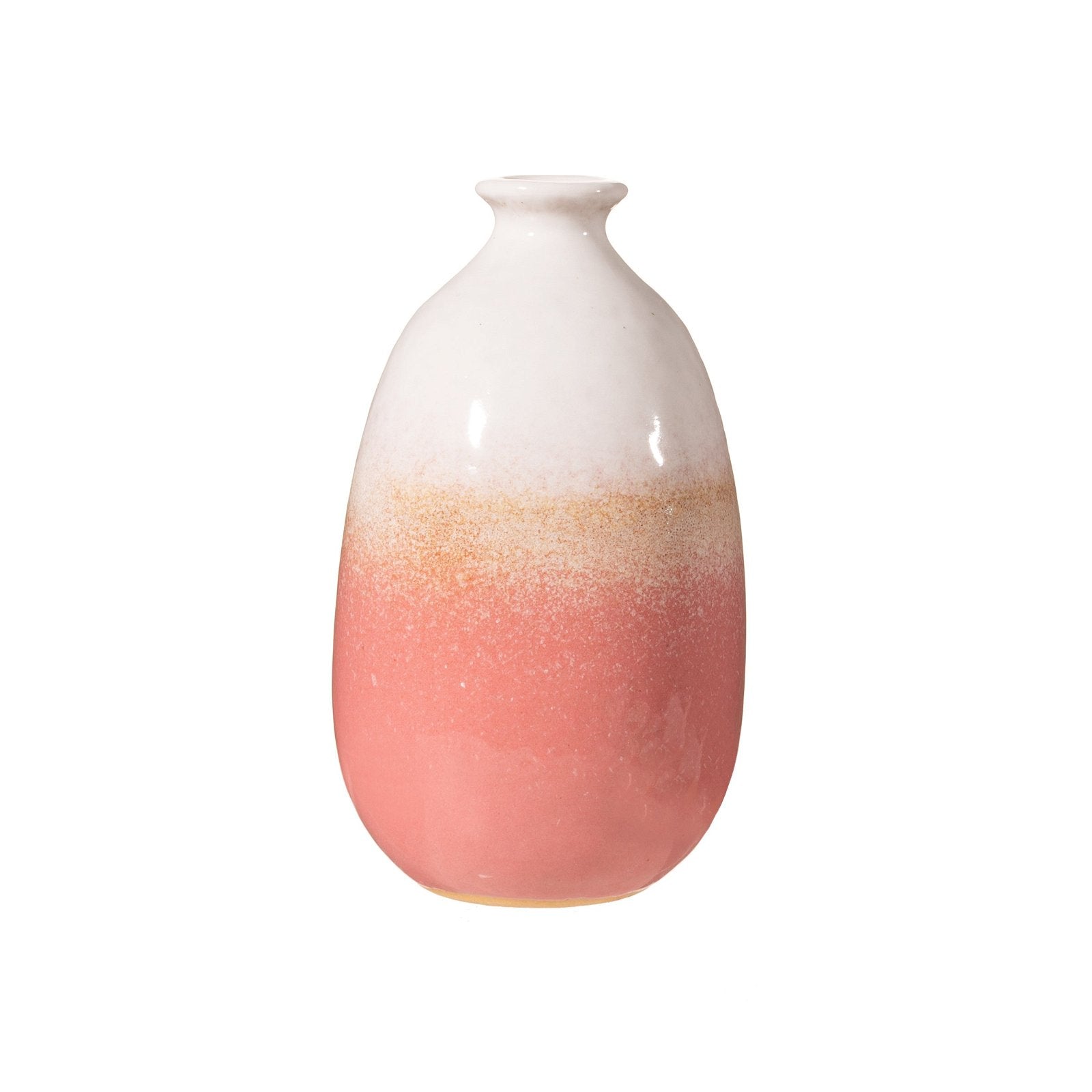Dip Glazed Ombre Pink Vase Willow and Wine
