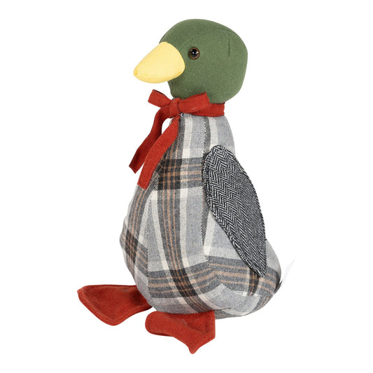 Duck Fabric Door Stop 32cm Willow and Wine