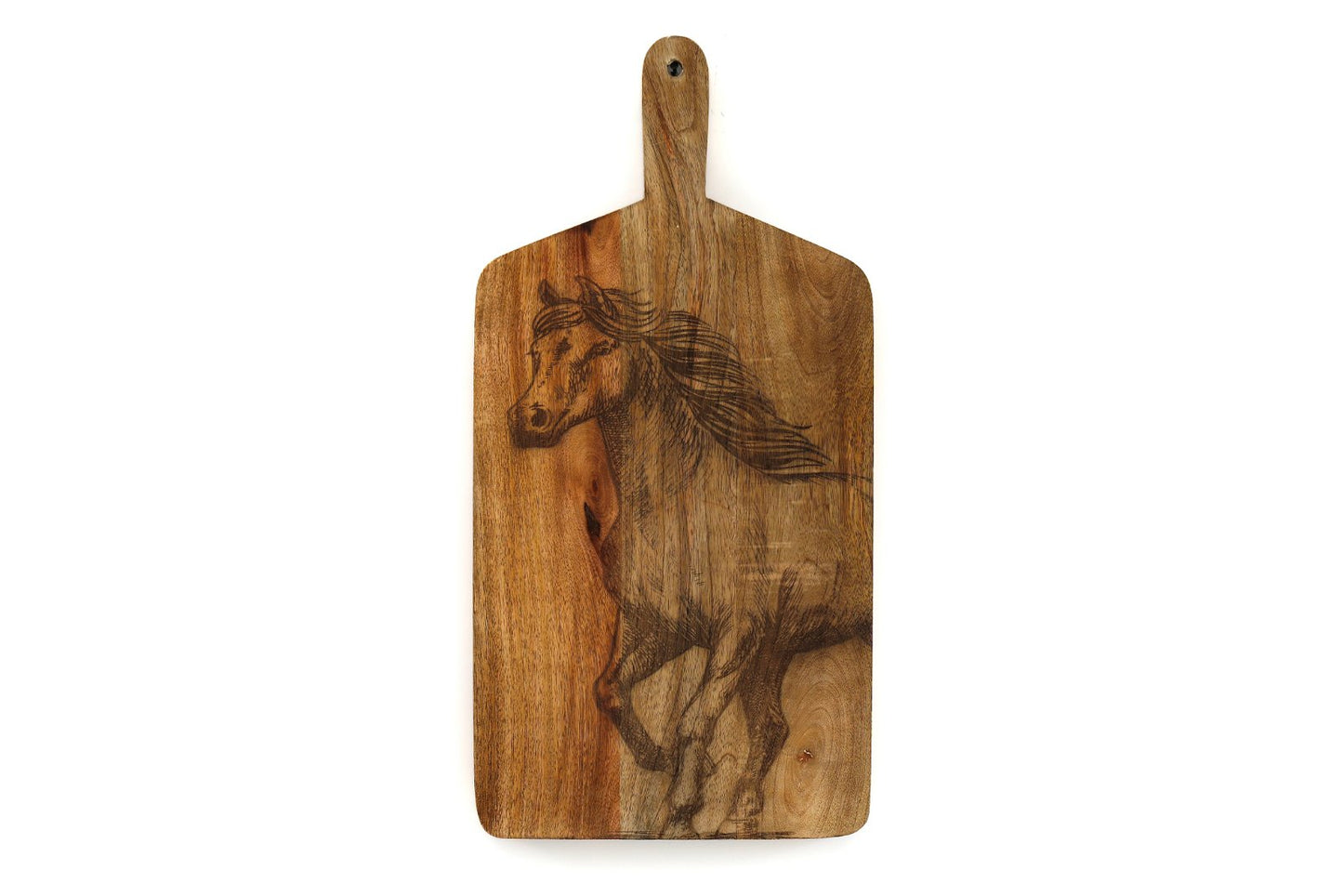 Engraved Horse Chopping Board Willow and Wine