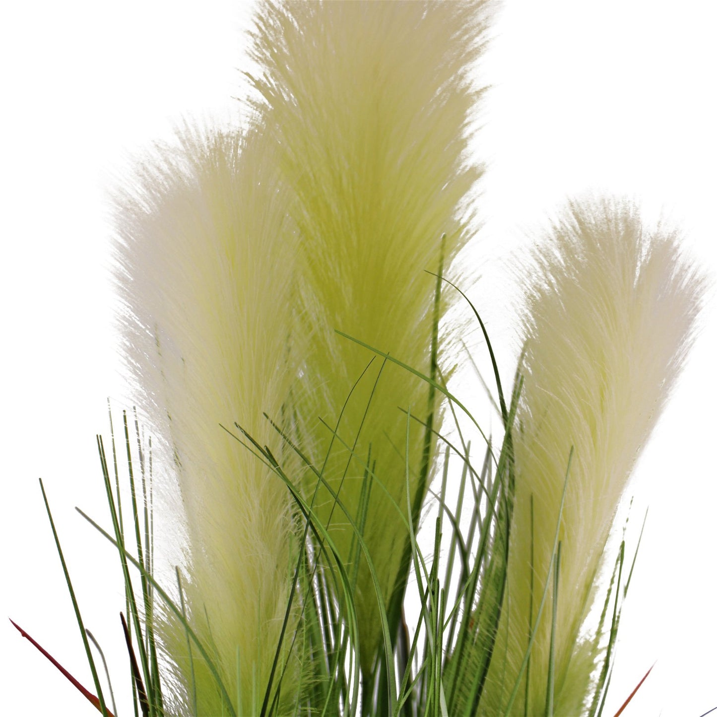 Faux Pampas Grass Display, 65cm Willow and Wine