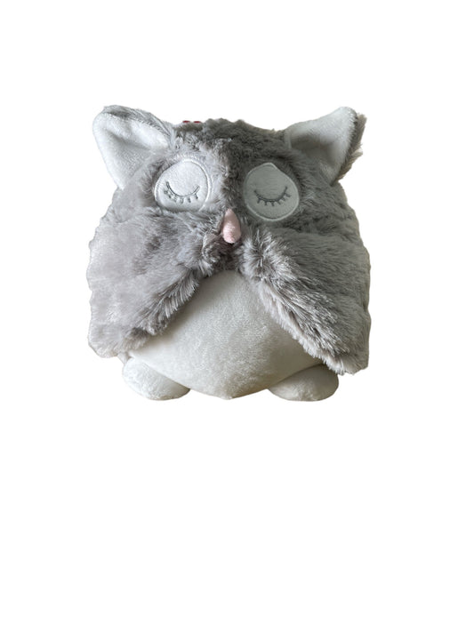 Grey Soft Owl Door Stop Willow and Wine