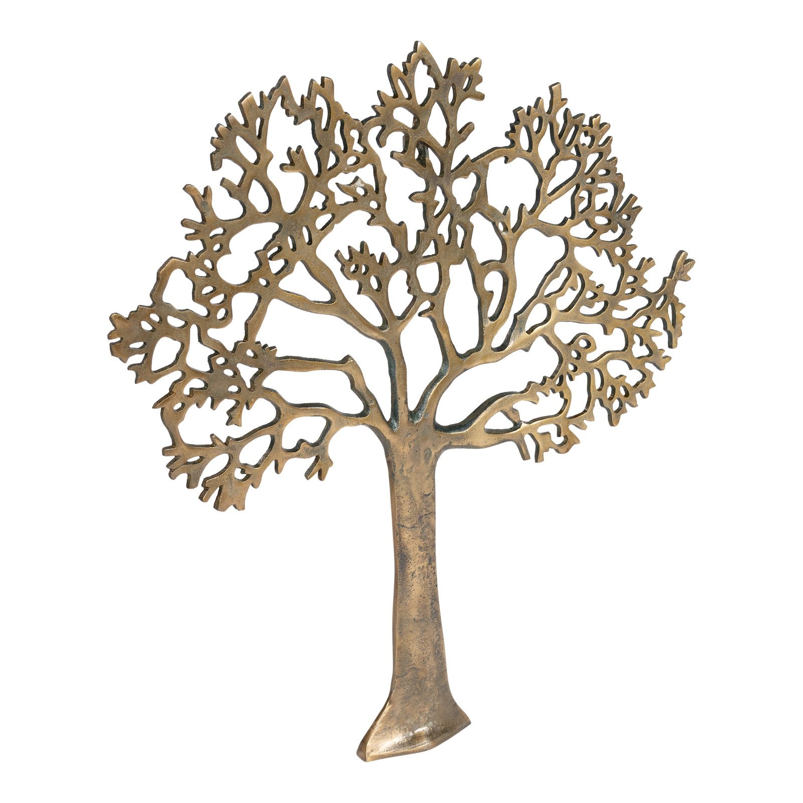 Large Gold Metal Tree Of Life Wall Plaque 61cm Willow and Wine
