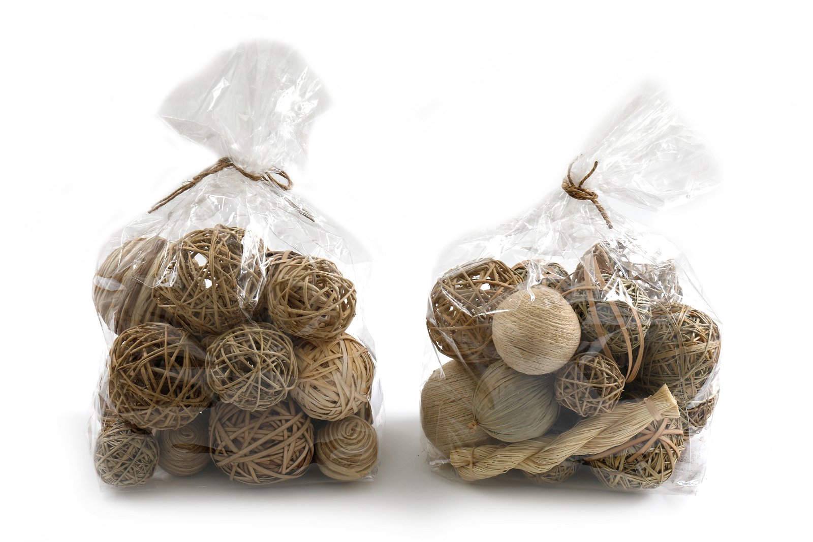 Natural Fibres Decorative Balls Willow and Wine