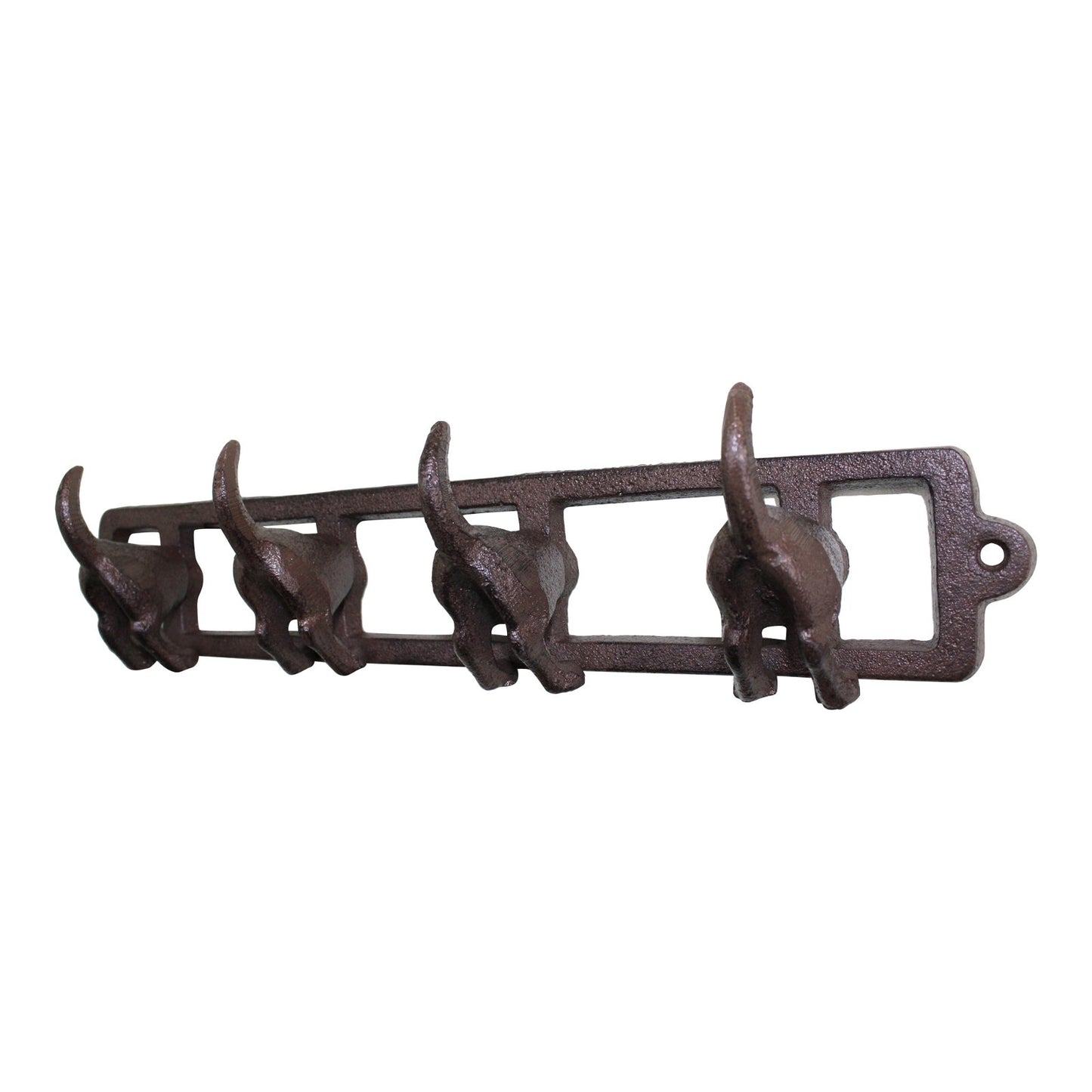 Rustic Cast Iron Wall Hooks, Dogs Tail Willow and Wine