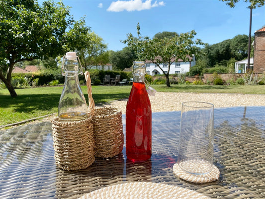 Seagrass Bottle Carrier Willow and Wine