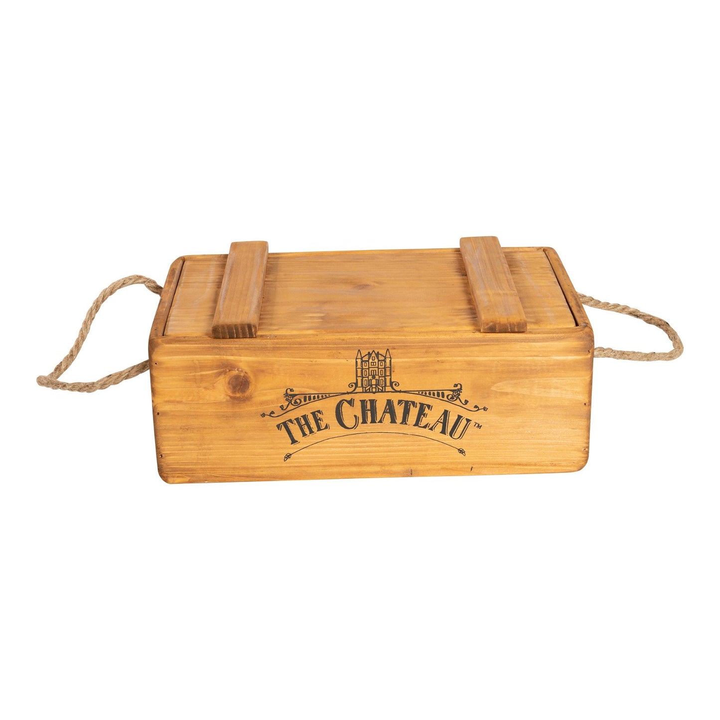 Set Of 3 The Chateau Rustic Vintage Crates Willow and Wine