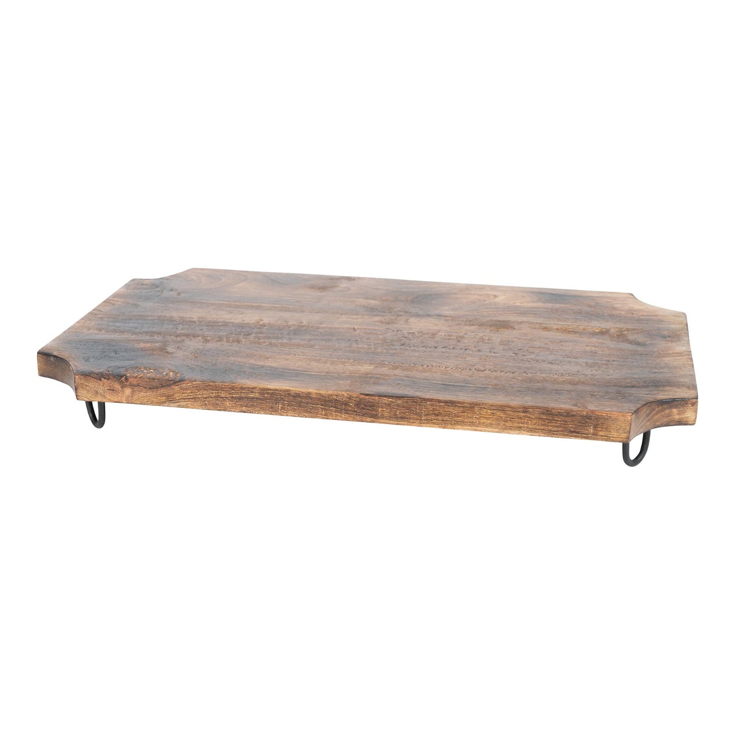 Wooden Distressed Chopping Board On Legs 39cm Willow and Wine